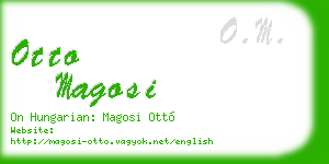 otto magosi business card